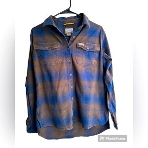 Ariat Rebar Durastretch Long Sleeve Flannel Work Shirt Small